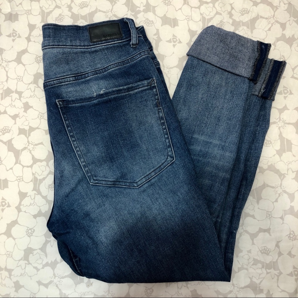 Médium wash Express jean leggings